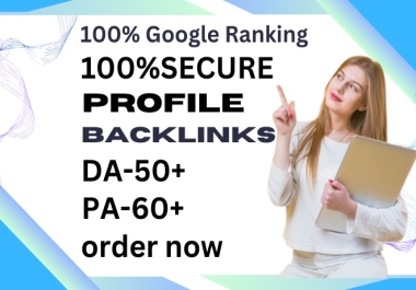 build 30 backlinks to high-authority profiles