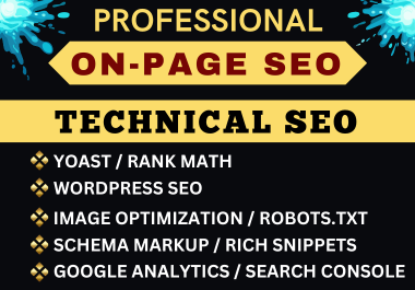 I will do professional on page SEO and wordpress website ranking