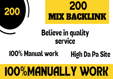 I will provide you with 200 high quality Mix Backlinks