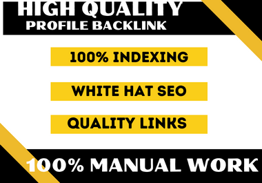 I will give you 50 high-quality profile backlinks to increase your online presence.