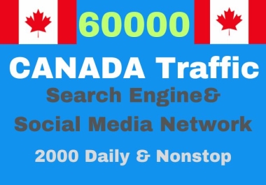 You will get website traffic Canada visitors to your website from trusted sources