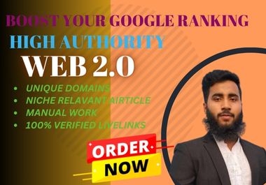 65 Niche Relevant Web 2.0 Backlinks with High DA PA sites for fast ranking website