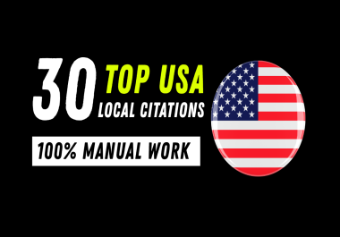 I will do 30 top USA local citations