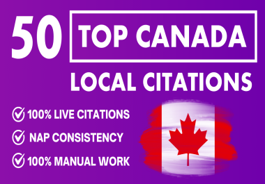 I will do 50 top canada local citations