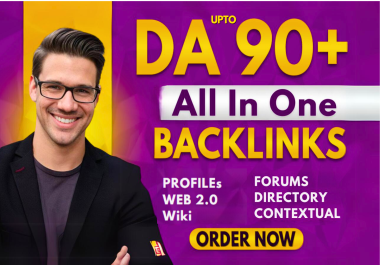Version 2.0 100 SEO Backlinks All In One High Authority Contextual,  Web 2.0,  Directory,  Image,  Wiki