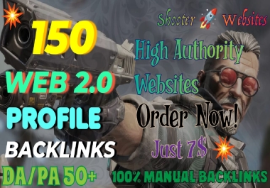 150 Web 2.0 Profile Backlinks for Shoot Your Website on Top