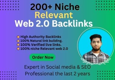 200+ Niche Relevant HQ Web 2.0 Backlinks