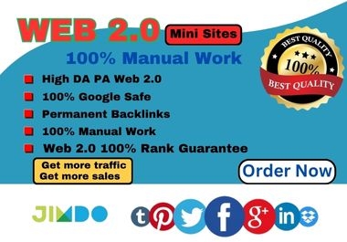 Manually 75 Niche Relevant Web 2 HQ Backlinks For a Ranking Website