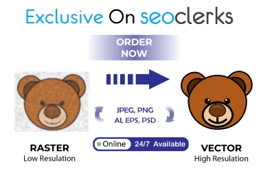 I will redesign,  vector tracing,  vectorize,  cleanup,  logo to vector