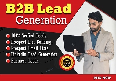 I will do targeted b2b lead generation,  web research,  and email building