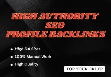 I will create 200 high authority SEO profile backlinks