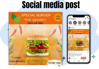 I will create social media post templates,  instagram post using Canva Pro