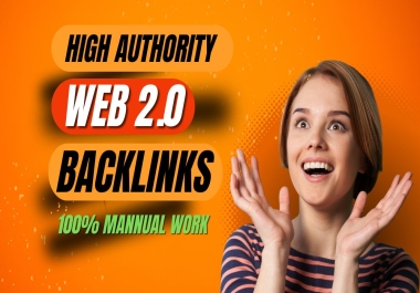 I will do manual web 2.0 backlinks for your website ranking
