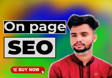 I will do 5 on page SEO for website rank in google