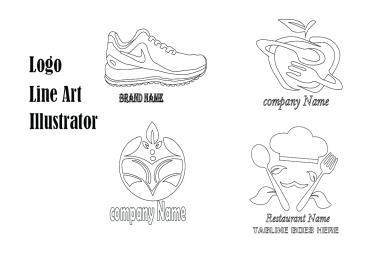 I will draw custom black and white line art illustration any products & logo