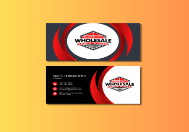 I will do a elegant business card design and business logo design