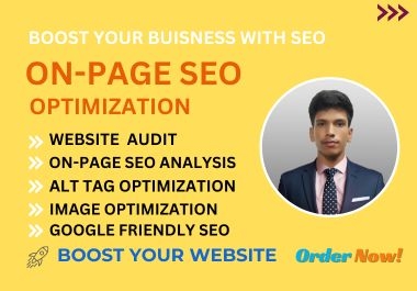 Boost Your Website Organic Traffic and Google Ranking With Magnificent On-page SEO Service.