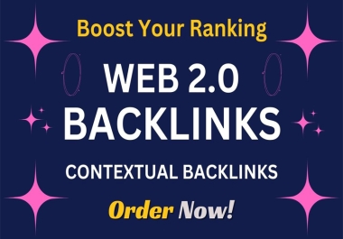 I will provide 60 High Authority Web 2.0 Backlinks in manually