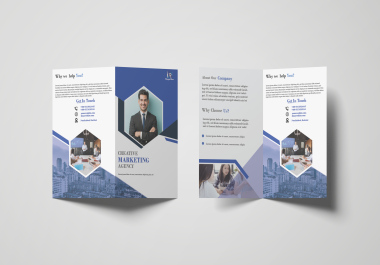 I will design food menu design or by fold,  try fold