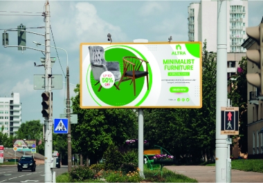 I will design billboard,  rull up banner,  real estate sign,  digital banner,  outdoor sign