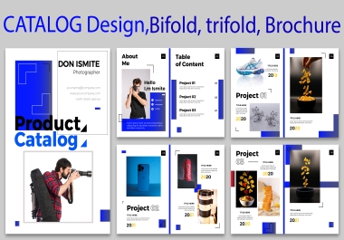 Design product catalog,  bifold,  trifold brochure,  sell sheet,  within 24 hours