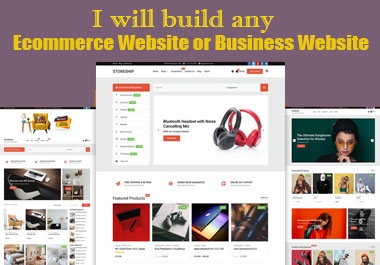 I will design and develop responsive ecommerce online store website
