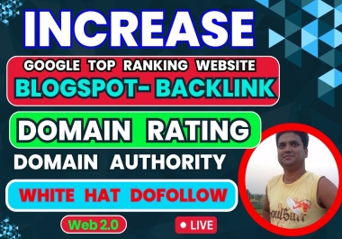 30 increase domain authority domain rating white hat dofollow SEO backlinks google top ranking