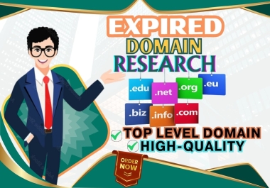 I will find Expired domains with high-quality SEO backlinks from top sites