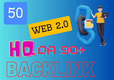 I will build manually da 90+ high authority web 2 0 backlinks