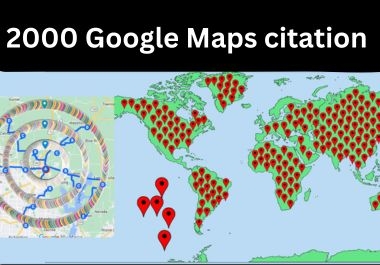 I will do 2000 Google Maps citation service gmb ranking and local SEO