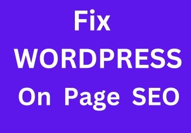 I will do wordpress on page seo services and rank your wabsite
