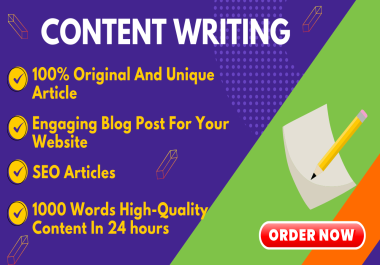 1000 Words High Quality Unique And Engaging Articles For Your Website