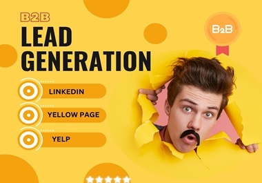 I will collect Yellow Pages b2b Lead Generation and niche targeted list building.
