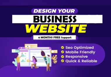 I will design and develop clean and modern business website