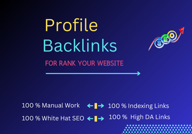 Elevate Your Google Ranking with 100 SEO Profile,  Web.2 High DA Authority Link Building