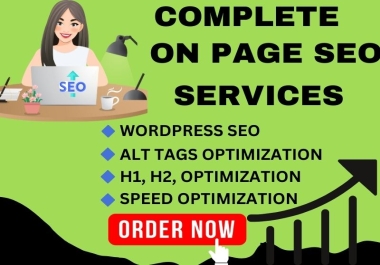 I will do on page seo, techical seo optimization for wordpress with yoast.