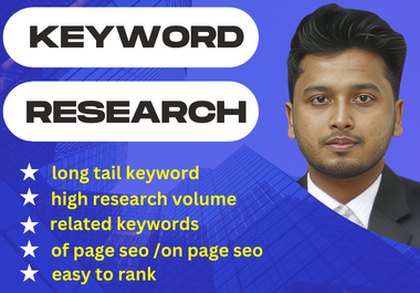 I will do the best SEO keywords research for website