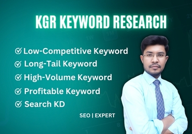 best KGR keyword research and competitor analysis