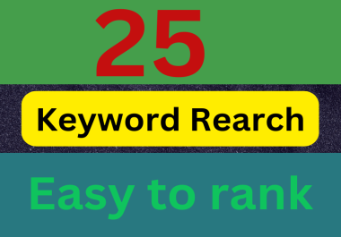 I will research and provide 25 profitable keywords