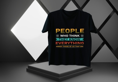 I will make custom t shirt design and graphic t shirts