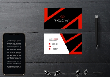 I will do luxury modern minimalistic business card and business logo design with a QR code