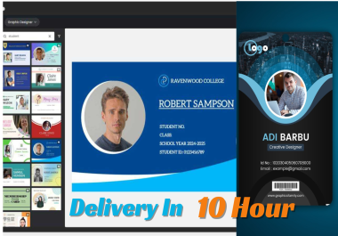 I Will professional and unique ID Card designer in 10 hours