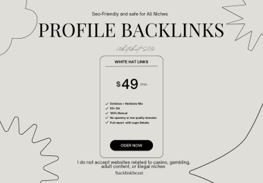 100 Profile Backlinks - Boost Your Authority & Rankings Naturally