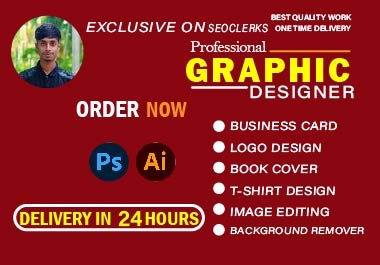 I will do any graphic design work in illustrator within 24 hours