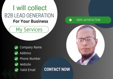 I will provide target b2b lead generation for prospect  list  building