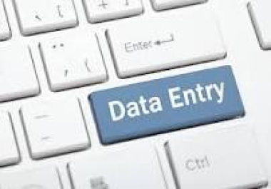 Data Entry at reasonable price.