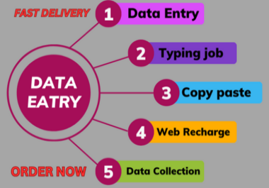 i will do data entry,  typing,  copy paste,  PDF to excel also your virtual assistant