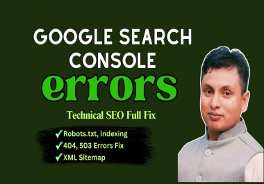 I Will instantly fix index website URL errors,  robots txt,  and XML sitemap.