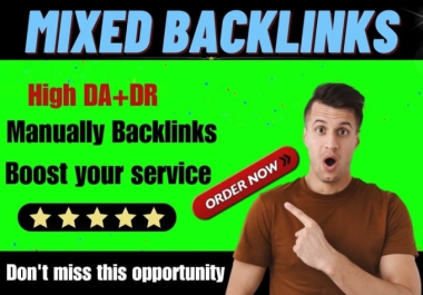 I Will Do 200 SEO Mixed Backlinks On High DA Sites