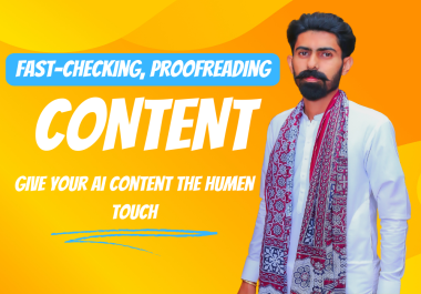 AI Content writing and fast-checking